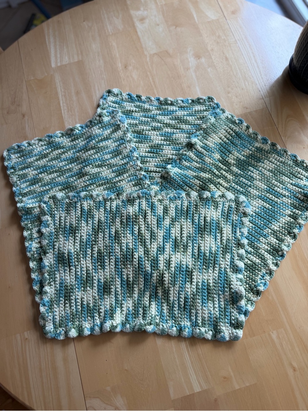 Vintage Handmade Aqua & Cream Crochet Placemats - Home Accents